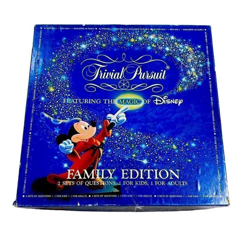 NWOT 1986 Vintage 1986 Trivial Pursuit Magic of Disney Family Edition Game